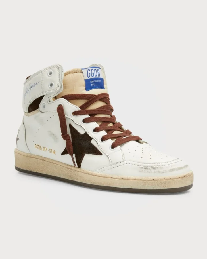 Men's Sky-Star Leather High-Top Sneakers - Image 2
