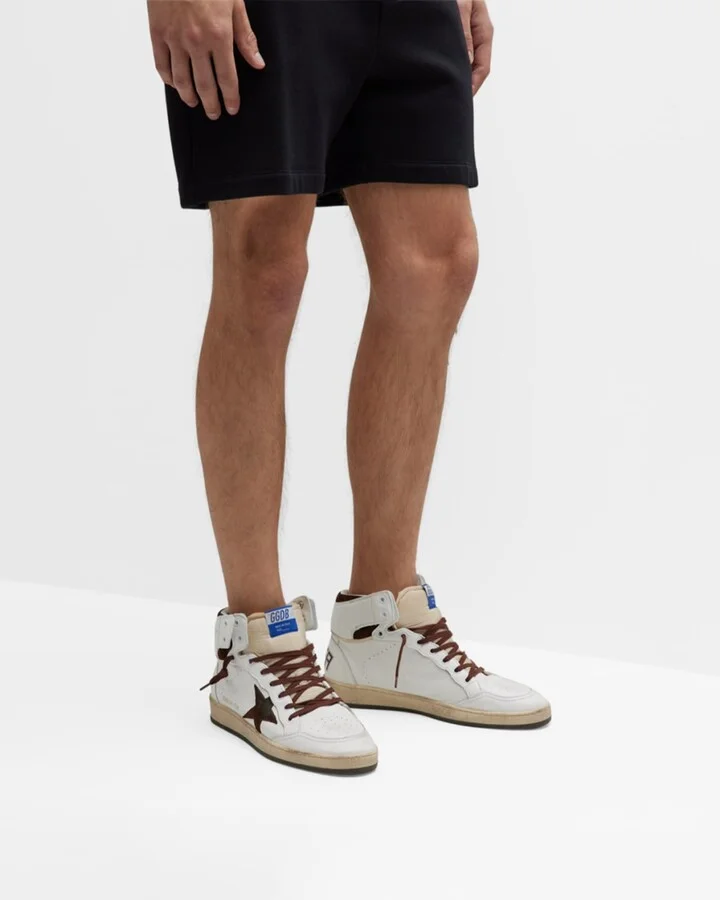 Men's Sky-Star Leather High-Top Sneakers - Image 3
