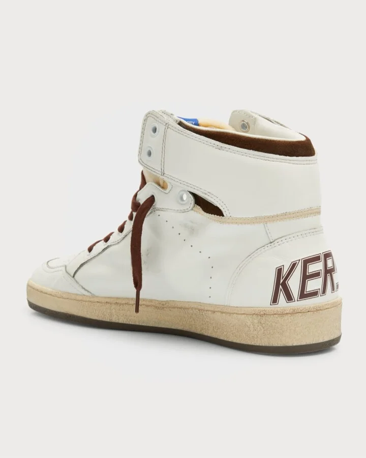 Men's Sky-Star Leather High-Top Sneakers - Image 4