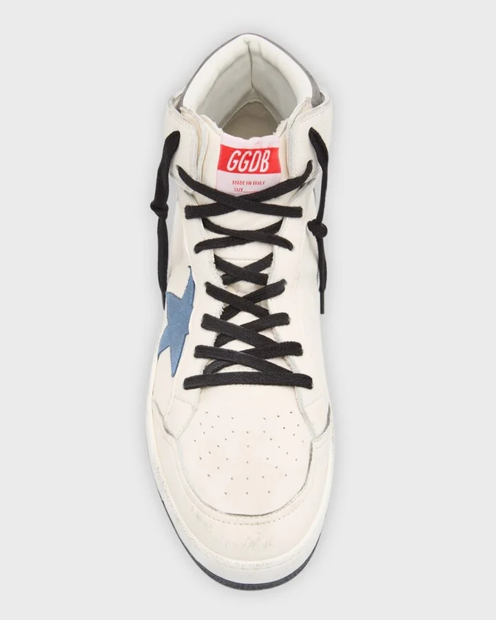 Men's Sky-Star Leather High Top Sneakers - Image 2