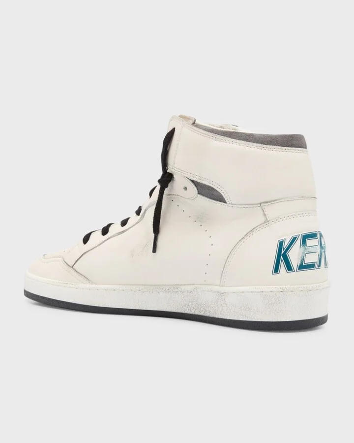 Men's Sky-Star Leather High Top Sneakers - Image 4