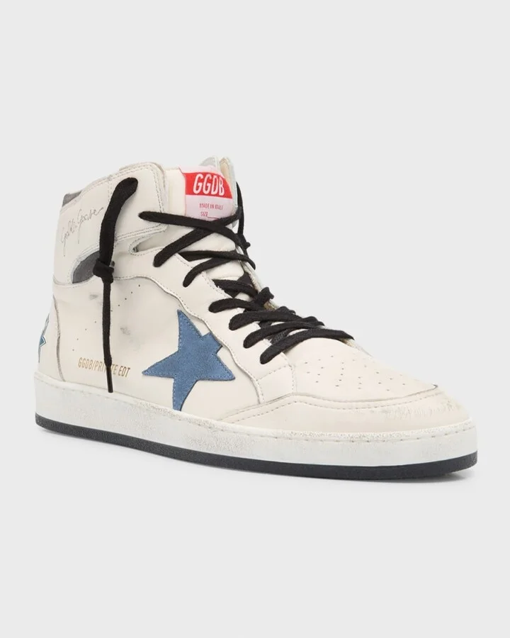 Men's Sky-Star Leather High Top Sneakers - Image 5