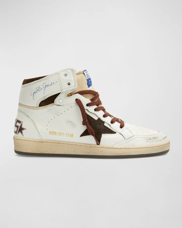 Men's Sky-Star Leather High-Top Sneakers