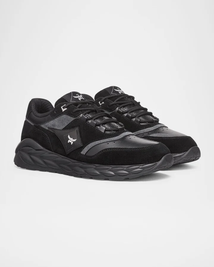 Men's Skywander Leather and Suede Sneakers - Image 3