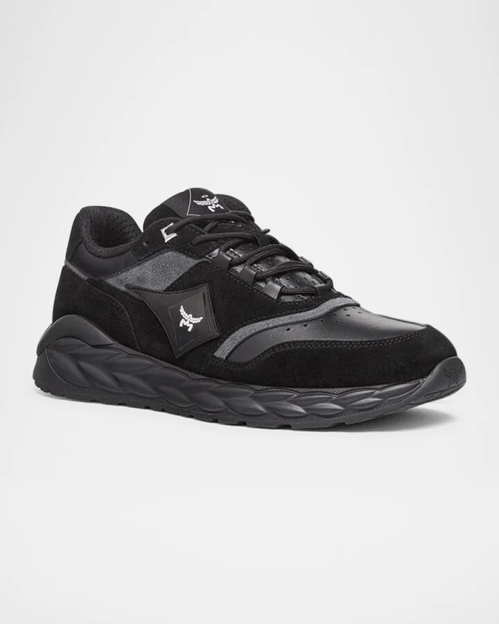Men's Skywander Leather and Suede Sneakers - Image 4