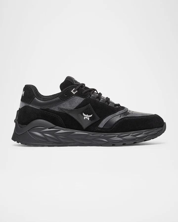 Men's Skywander Leather and Suede Sneakers