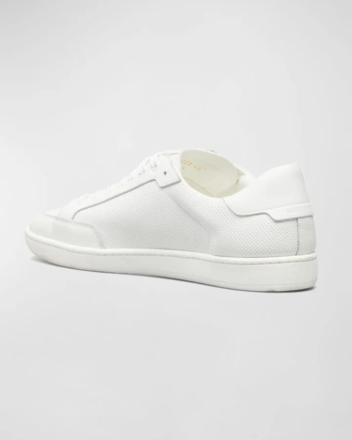 Men's SL/06 Signature Perforated Leather Low-Top Sneakers - Image 6