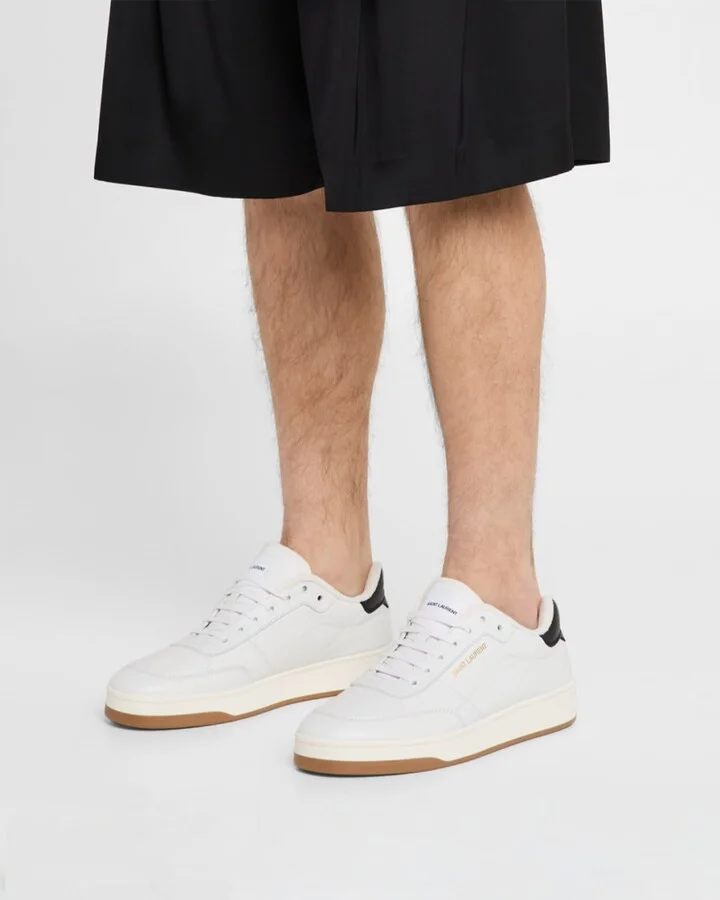 Men's SL/61 Leather Low-Top Sneakers - Image 4