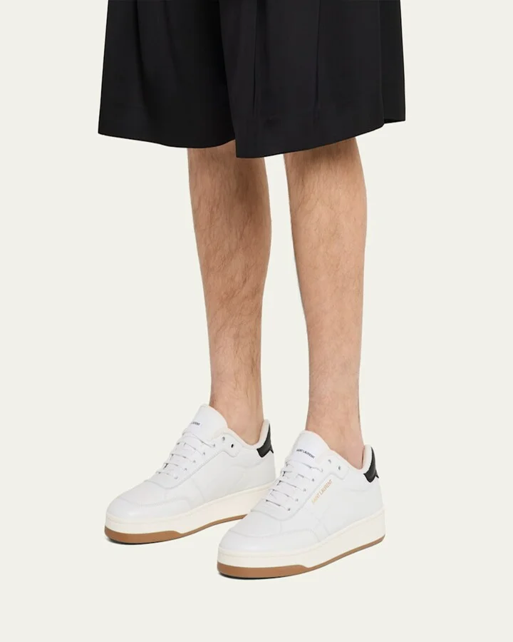 Men's SL/61 Leather Low-Top Sneakers - Image 11