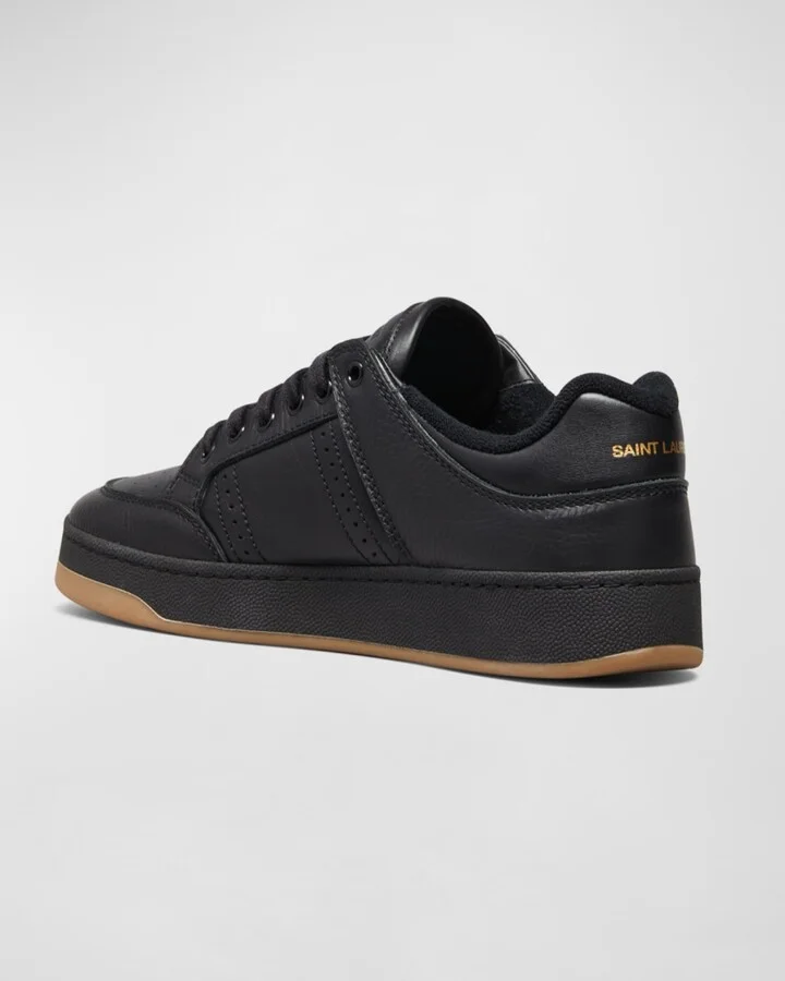 Men's SL/61 Low-Top Leather Sneakers - Image 3