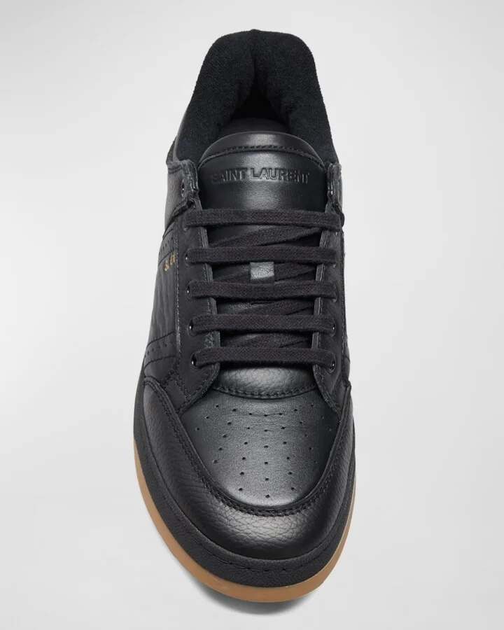 Men's SL/61 Low-Top Leather Sneakers - Image 6