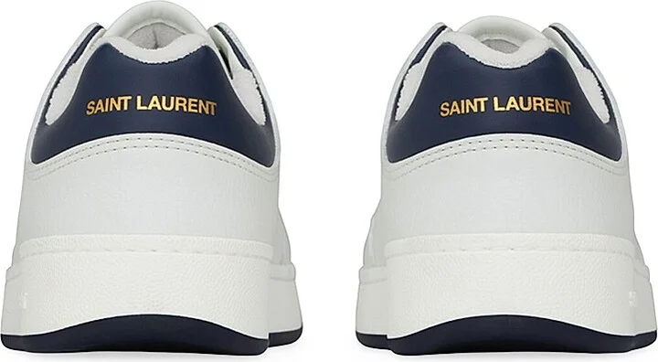 Men's SL/61 Sneakers in Grained Leather - White North Sea - Size 6 - Image 3