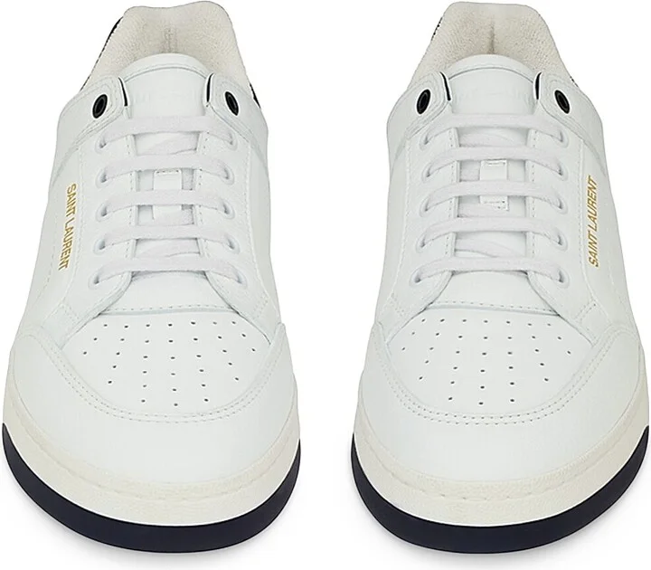 Men's SL/61 Sneakers in Grained Leather - White North Sea - Size 6 - Image 4