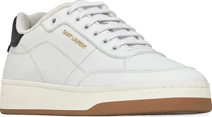Men's SL/61 Sneakers in Smooth Leather - White Multi - Size 6 - Image 2