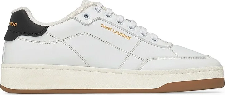 Men's SL/61 Sneakers in Smooth Leather - White Multi - Size 6