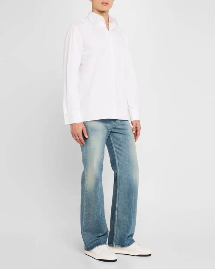 Men's SL61 Leather Low-Top Sneakers - Image 7