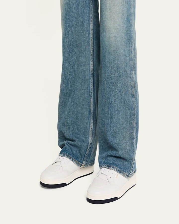Men's SL61 Leather Low-Top Sneakers - Image 5