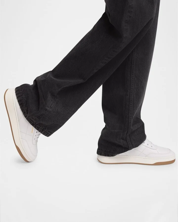 Men's SL61 Leather Low-Top Sneakers - Image 3