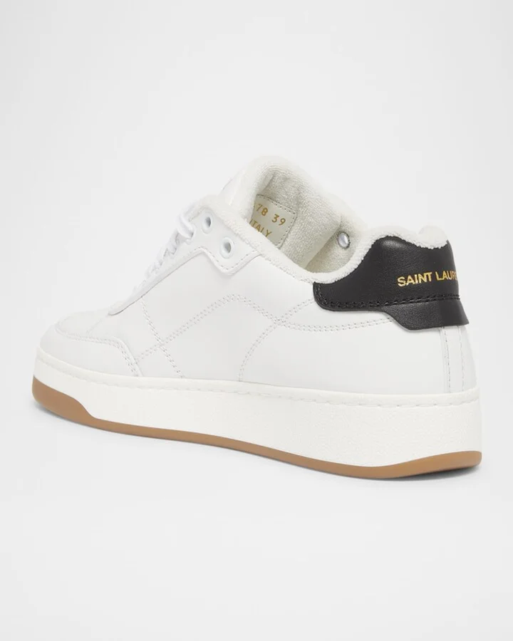 Men's SL61 Leather Low-Top Sneakers - Image 4