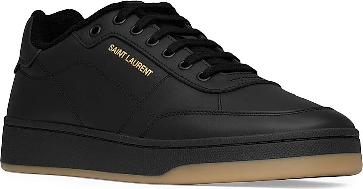 Men's SL61 Sneakers in Smooth Leather - Black - Size 9 - Image 2