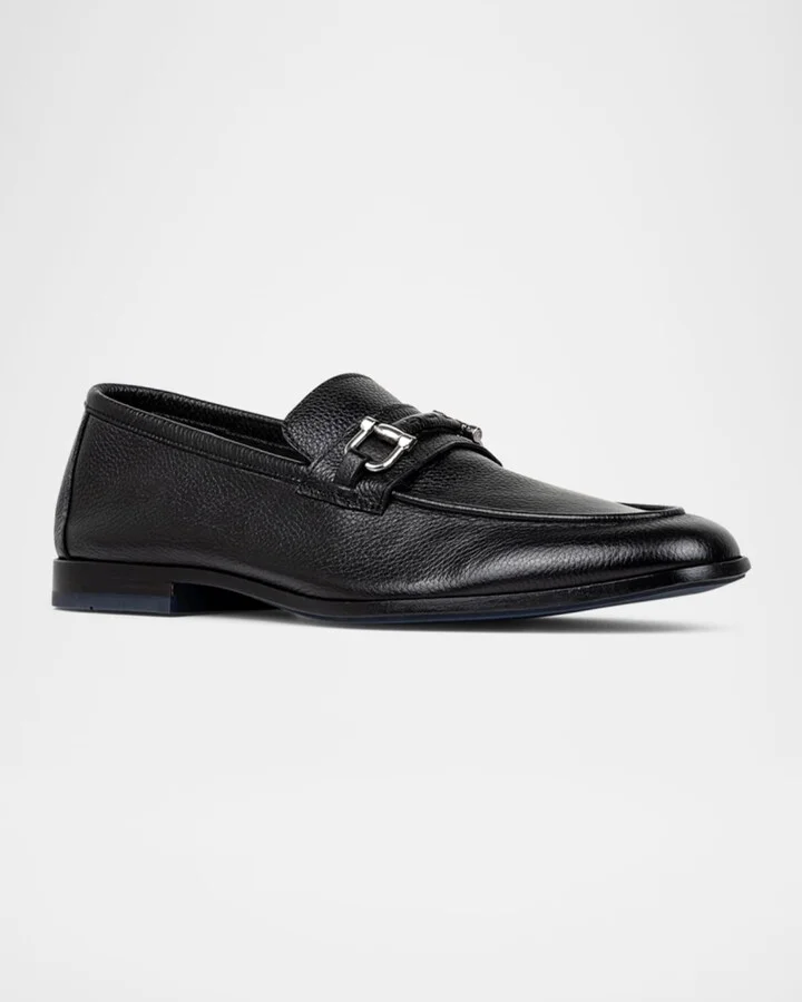 Men's Slade Tumbled Leather Bit Loafers - Image 4