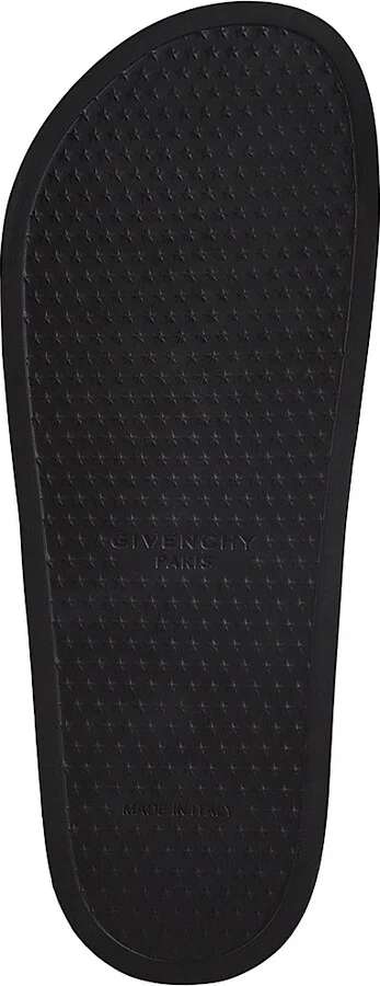 Men's Slide Flat Sandals in Rubber - Black - Size 8 - Image 7