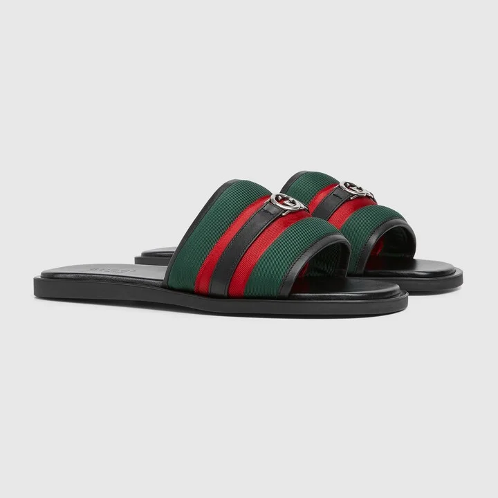 Men's slide sandal with Interlocking G - Image 2