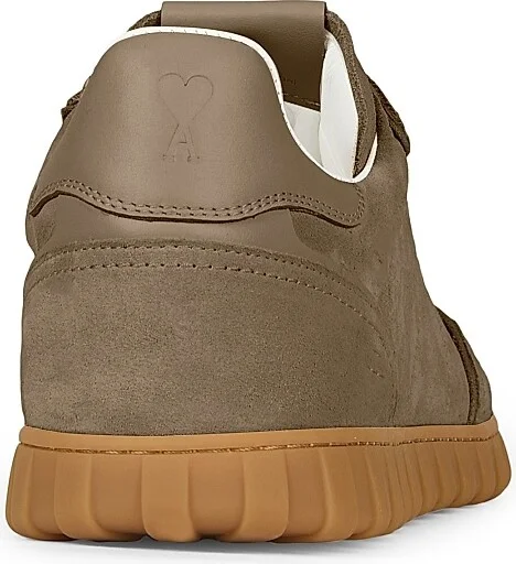 Men's Slim Leather Low-Top Sneakers - Ash - Size 6 - Image 3