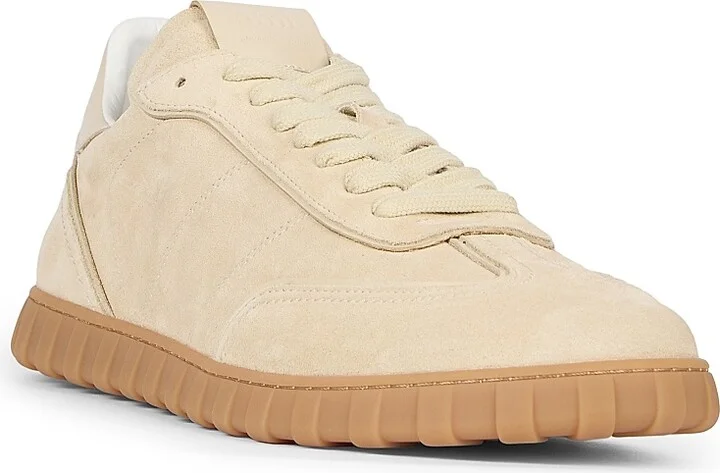 Men's Slim Leather Low-Top Sneakers - Ash - Size 6 - Image 7