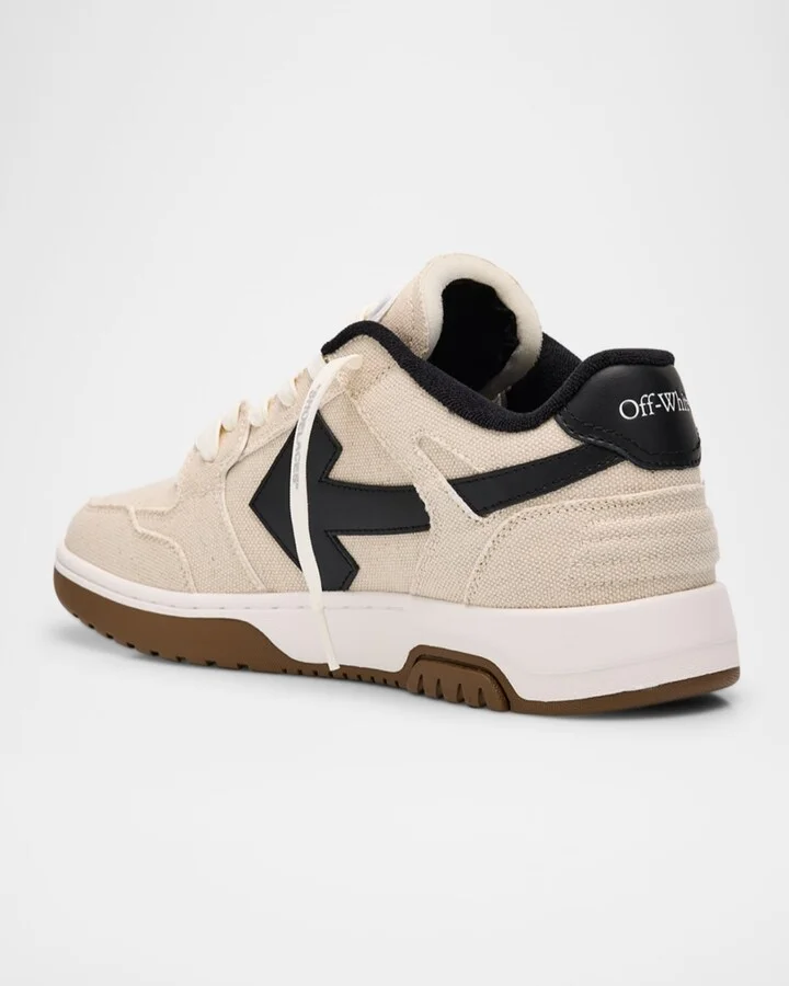 Men's Slim Out Of Office Canvas and Leather Sneakers - Image 2
