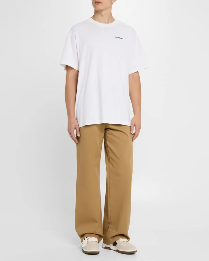 Men's Slim Out Of Office Canvas and Leather Sneakers - Image 3