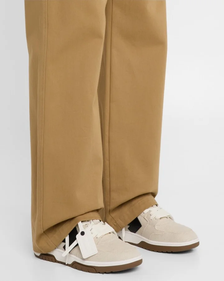 Men's Slim Out Of Office Canvas and Leather Sneakers - Image 10