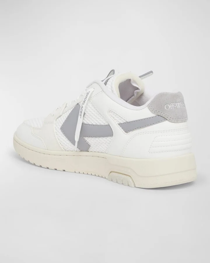 Men's Slim Out Of Office Mesh and Leather Low-Top Sneakers - Image 5