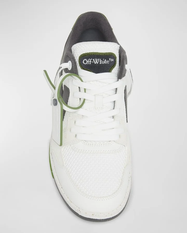 Men's Slim Out Of Office Mesh and Leather Low-Top Sneakers - Image 3