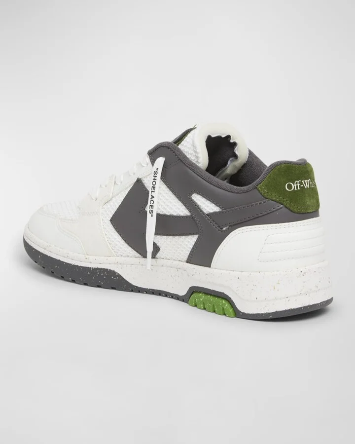 Men's Slim Out Of Office Mesh and Leather Low-Top Sneakers - Image 6
