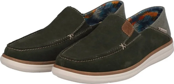 Men's Slip On Casual Shoe In Khaki