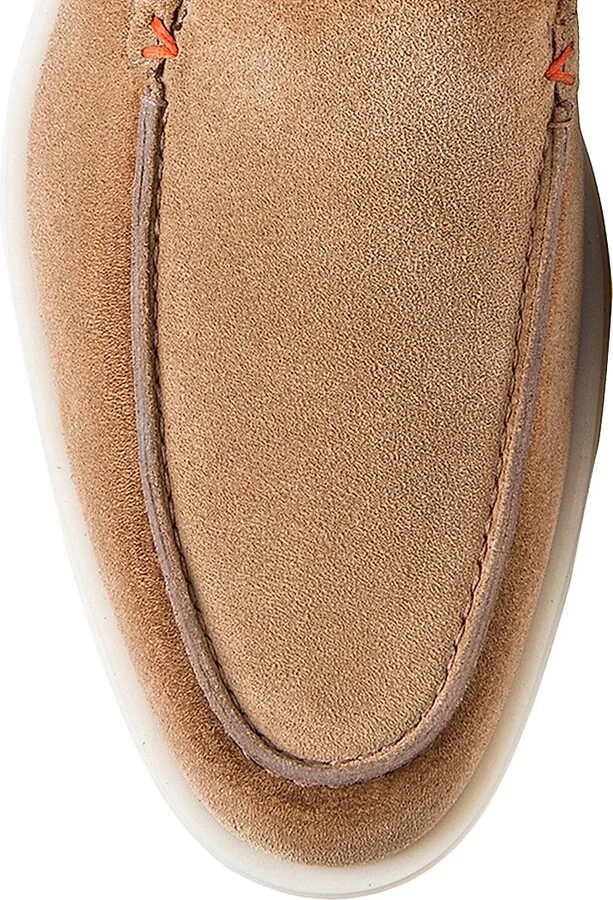 Men's Slip-On Suede Loafers - Light Brown - Size 6 - Image 4