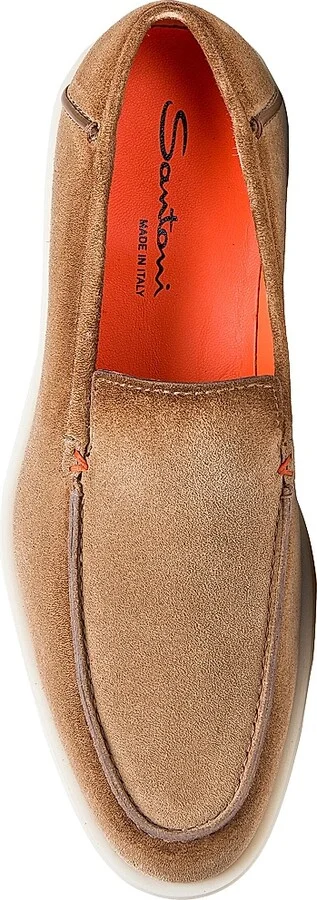 Men's Slip-On Suede Loafers - Light Brown - Size 6 - Image 5