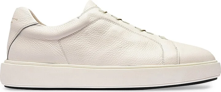 Men's Slouch 001 Leather Low-Top Sneakers - Nero - Size 6.5 - Image 10