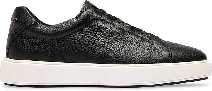 Men's Slouch 001 Leather Low-Top Sneakers - Nero - Size 6.5