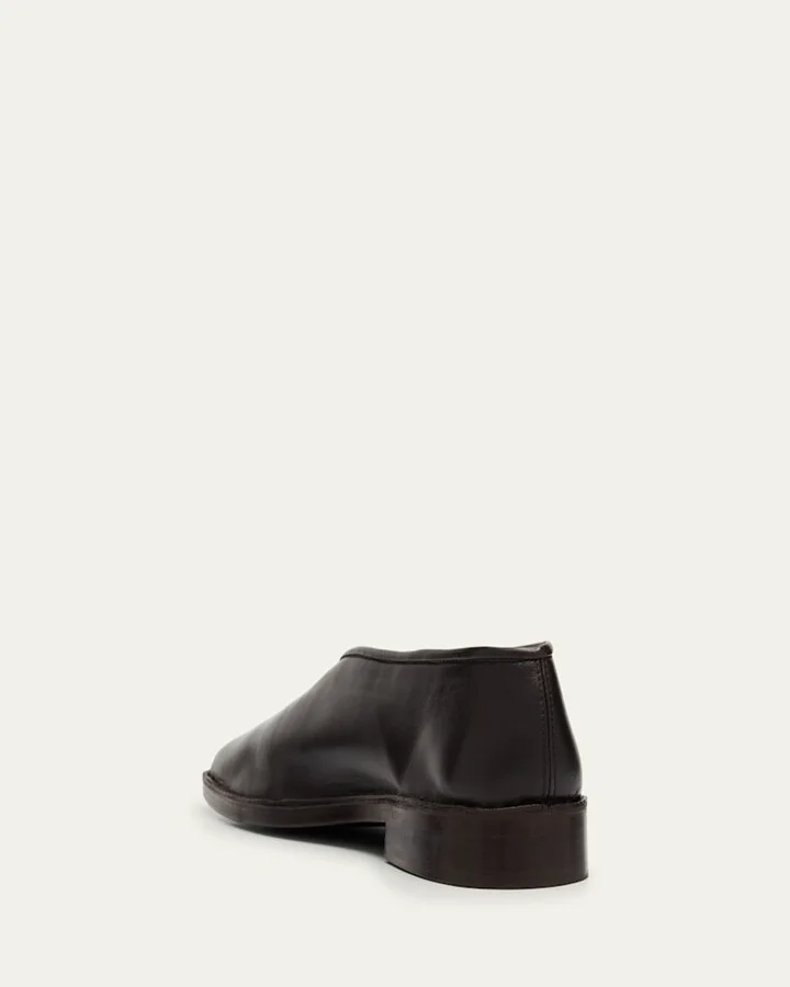 Men's Smooth Napa Leather Slippers - Image 3