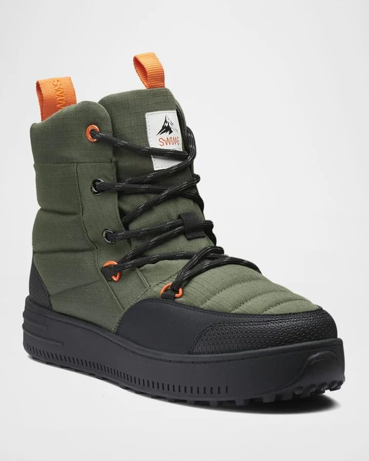 Men's Snow Runner Water-Resistant Quilted Boots - Image 2
