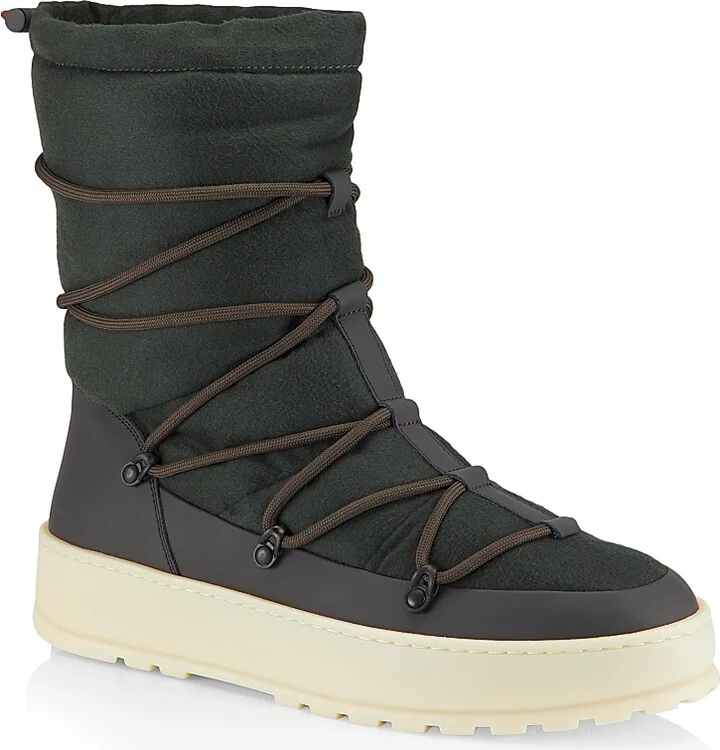 Men's Snow Wander Quilted Boots - Jungle Green - Size 9 - Image 2