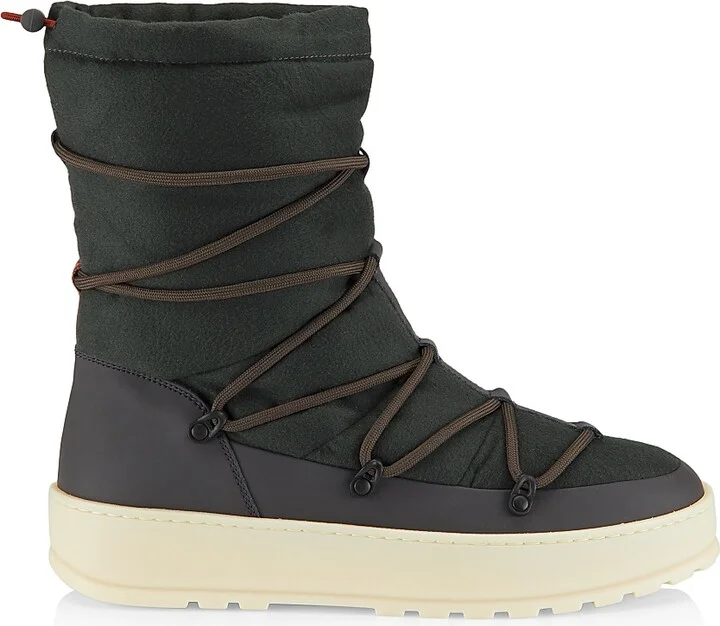 Men's Snow Wander Quilted Boots - Jungle Green - Size 9