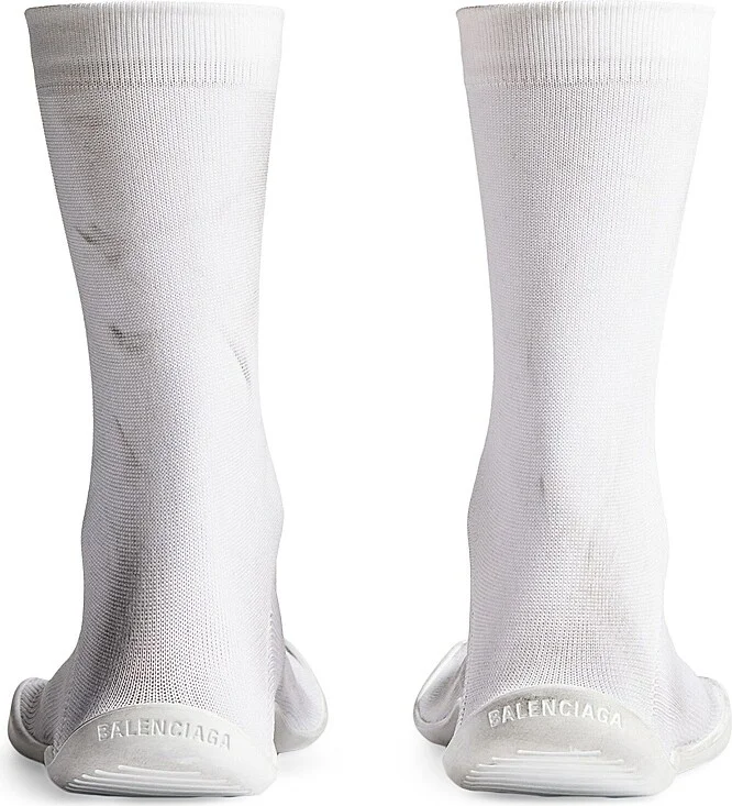 Men's Sock Sneakers - White - Size 6 - Image 4