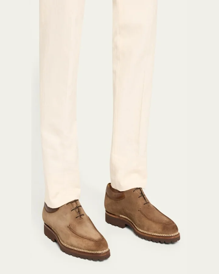 Men's Sontuoso Suede Lug Sole Oxfords - Image 4