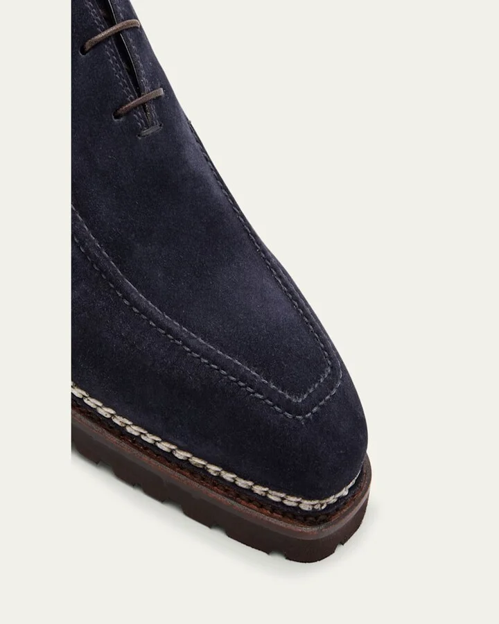 Men's Sontuoso Suede Lug Sole Oxfords - Image 5