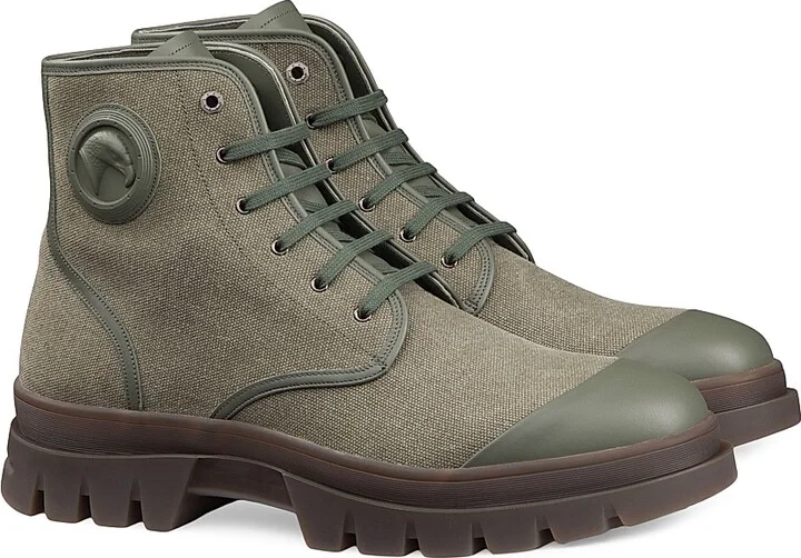 Men's Sophisticated Leather Ankle Boots - Beige - Size 8 - Image 5