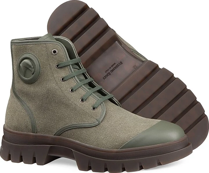 Men's Sophisticated Leather Ankle Boots - Beige - Size 8 - Image 7