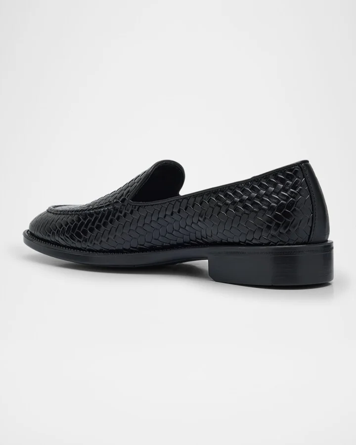 Men's Sorrento 15 Woven Leather Loafers - Image 2